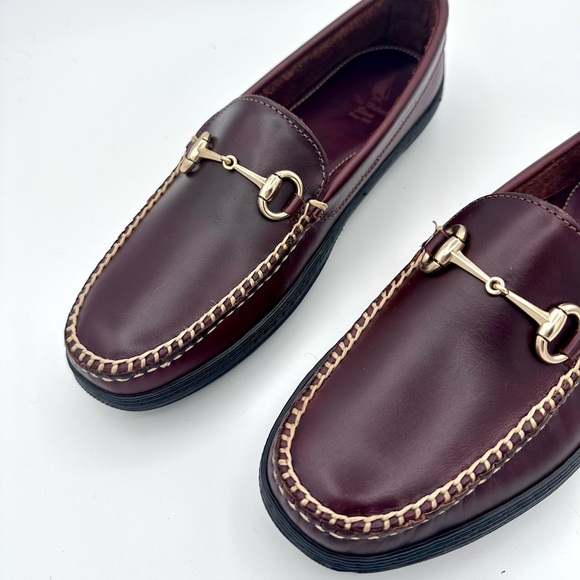 TB Phelps Burgundy Horse Bit Driving Loafers main image 6